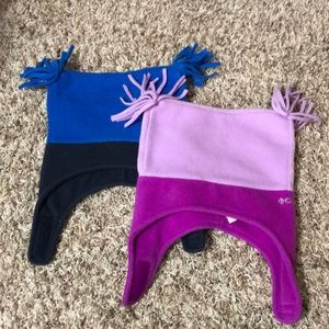 Boy and girl Columbia snow hat